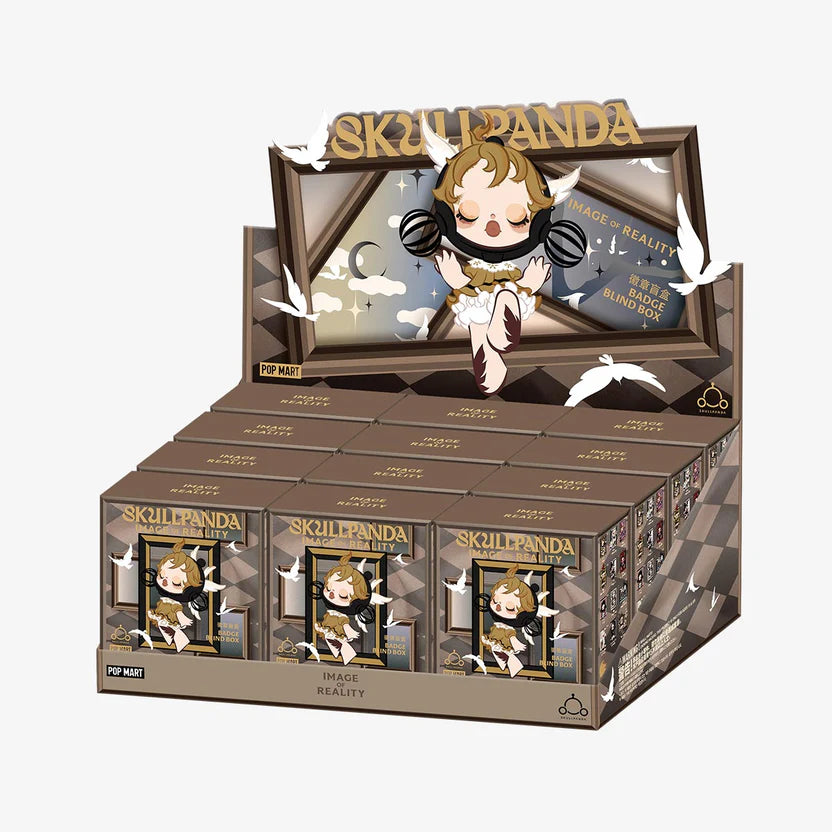Blind Box Peluche Labubu THE Monster SkullPanda series